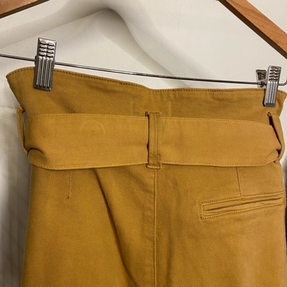Sézane Austin Paper Bag Pants Trouser Caramel Tan Size 36 (FR) - Picture 5 of 6
